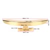 Banjo Armrest Musical Instrument Accessories Single Leg Polished Zinc Alloy