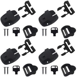 4 Set Spa Hot Tub Cover Broken Latch Repair Kit - Replace Latches Clip Lock with Keys and Hardwares for Spa Hot Tubs and Others