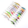RoseFlower 20 Pieces Fishing Lure Kits Mixed Universal Artificial Soft