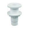 Attwood 3874-3 Polypropylene Durable Thru-Hull Connector Fitting, White Finish