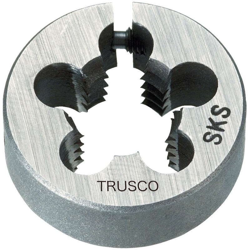 TRUSCO(トラスコ) 丸ダイス 25径 ユニファイねじ 3/8UNF24 (SKS) T25D-3/8UNF24