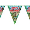 Party Bunting Jurassic Dinosaur Happy Birthday 11 flags 3.9m