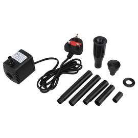 Plastic 3 in 1 600L/H 8W Aquarium Fish Tank Submersible Pump for Water Garden Fountain PondUK Plug 220V