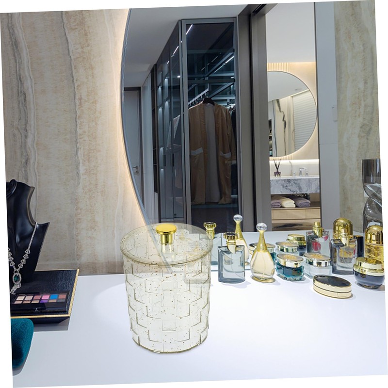 Ciieeo Cotton Swab Storage Case Container Makeup Cotton Organizer Box