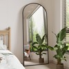 FANYUSHOW Arched Full Length Mirror, 65"x23.6" Arch Floor Mirror with