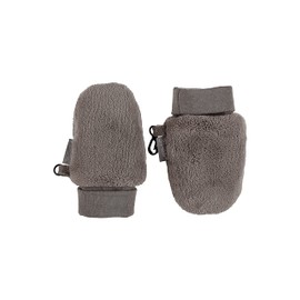 Sterntaler Unisex Baby Mittens Without Thumbs Made of Teddy Fleece, Elastic Cuffs, Brown Melange, 2, Brown blend