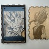 Beast Gohan Aluminum Wallet With wooden Case slim credit
