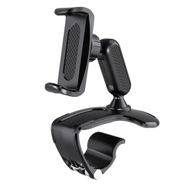 ComPDCVD Mobile Phone Holder Car Mobile Phone Holder Multifunctional Dashboard Rear View Mirror Car Phone Holder 360 Degree Rotatable Adjustable Car Mobile Phone Holder for 4 to 7 Inch Smartphones