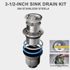 QpuanTu Double Sink Drain Kit - Multi Function P Trap,