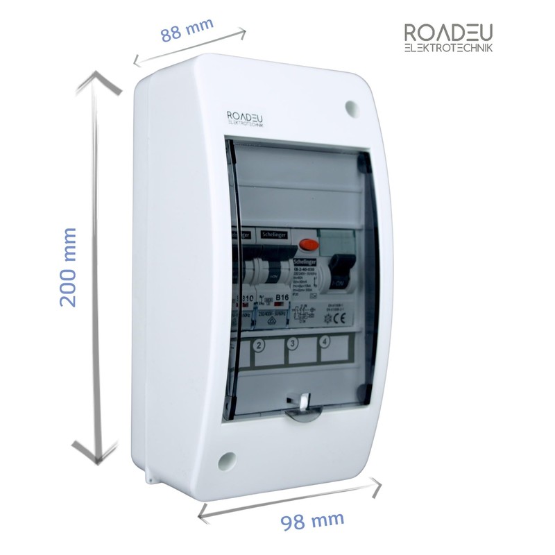 RoadEu Surface-Mounted Fuse Box 230 V FI 40 A 30