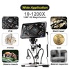 7Inch LCD Digital Microscope 1200X, HD Microscope Wired Remote Soldering