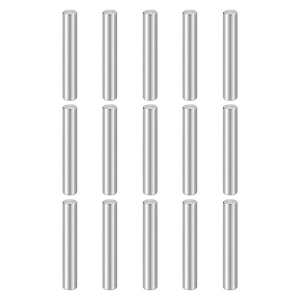 HARFINGTON 15pcs Dowel Pins M4(4mm) x 25mm 304 Stainless Steel