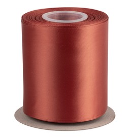 AVANAVA 100mm Wide Ribbon Double Face Satin Ribbon - 22 Meters (780-Cinnamon Stick)