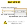 VEVOR Heavy Duty Drawer Slides 18 Inch 500 lb, 1
