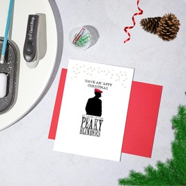 Funny Peaky Blinders Christmas Card - Ave an 'appy Xmas by order of the Peaky Blinders!
