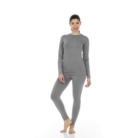 Thermajane Women's Ultra Soft Thermal Underwear Long Johns Set with Fleece Lined