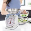 MARLIZ Small Retro Kitchen Scale 4.4Lb/2Kg with 2 Bowls White