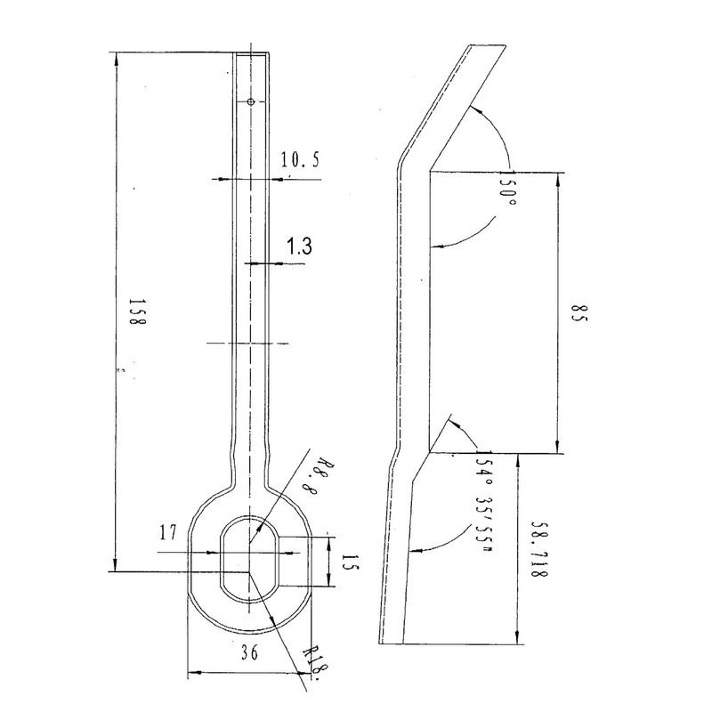 Richelieu Hardware 307FBR 7 1/16-inch (180 mm) Automatic Decorative Thumb