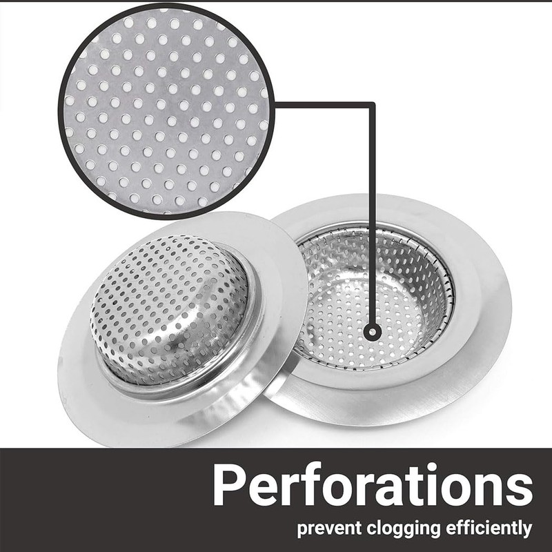 Aufondof 4 Pack Kitchen Sink Strainers, Stainless Steel Sink Drain