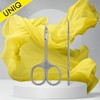 STALEKS PRO Professional Cuticle Scissors Stainless Steel Ballerina UNIQ SQ-10/4