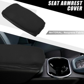 X AUTOHAUX Car Center Console Armrest Cover 35x20cm Center Console Protect Cover for Toyota RAV4 2019-2023 Neoprene Fabric Black