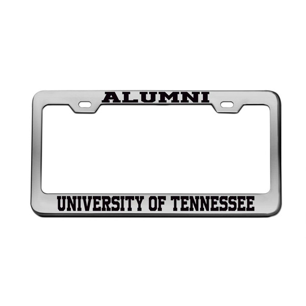 Alumni University of Tennessee University Chrome License Plate Frame Tag Black