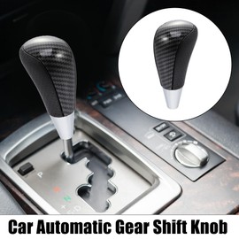 X AUTOHAUX Car Automatic Gear Stick Shift Knob for Toyota for Toyota RAV4 Corolla Avalon Yaris 4Runner Sienna Camry Tacoma for Lexus ES GS SC RX LS Black Carbon Fiber Pattern