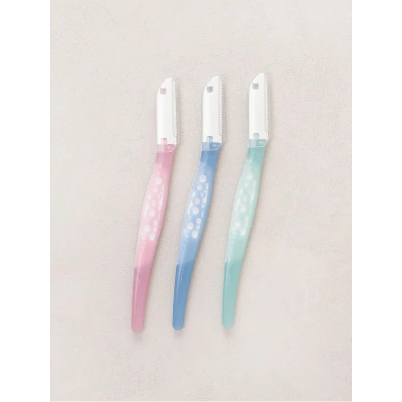 DAISO Kaijirushi Women's CAN Face Razor 3-Pack