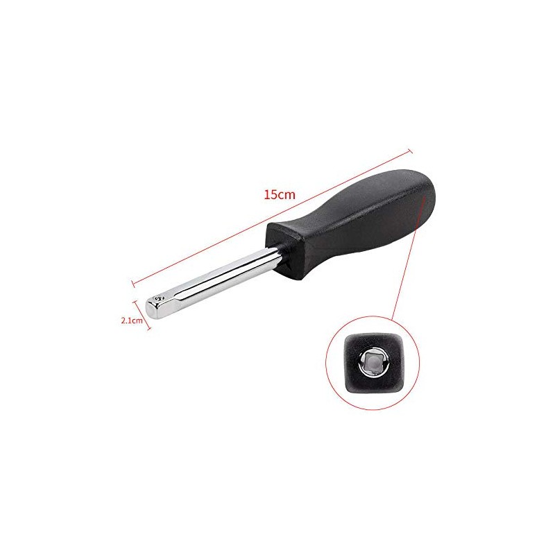 BE-TOOL Driver Socket Sets 12PCS 4-14mm 1/4" Hexagon Socket Deep