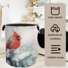 Red Cardinal Foldable Laundry Hamper - Waterproof Fabric Storage Basket