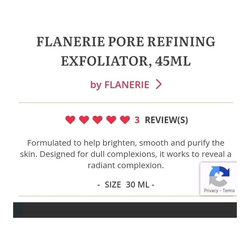 Flanerie Water Lily PHA Pore Refining Exfoliator 1.52 oz Sealed