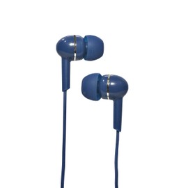 Magnavox MHP4850-BL Ear Buds in Blue | Available in Black, Blue, Pink, Purple, & White | Ear Buds Wired | Extra Value Comfort Stereo Earbuds Wired | Durable Rubberized Cable |