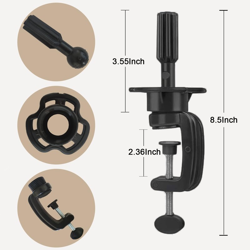 Wig Stand Mannequin Head Holder 1 Pack Black Cosmetology Manikin