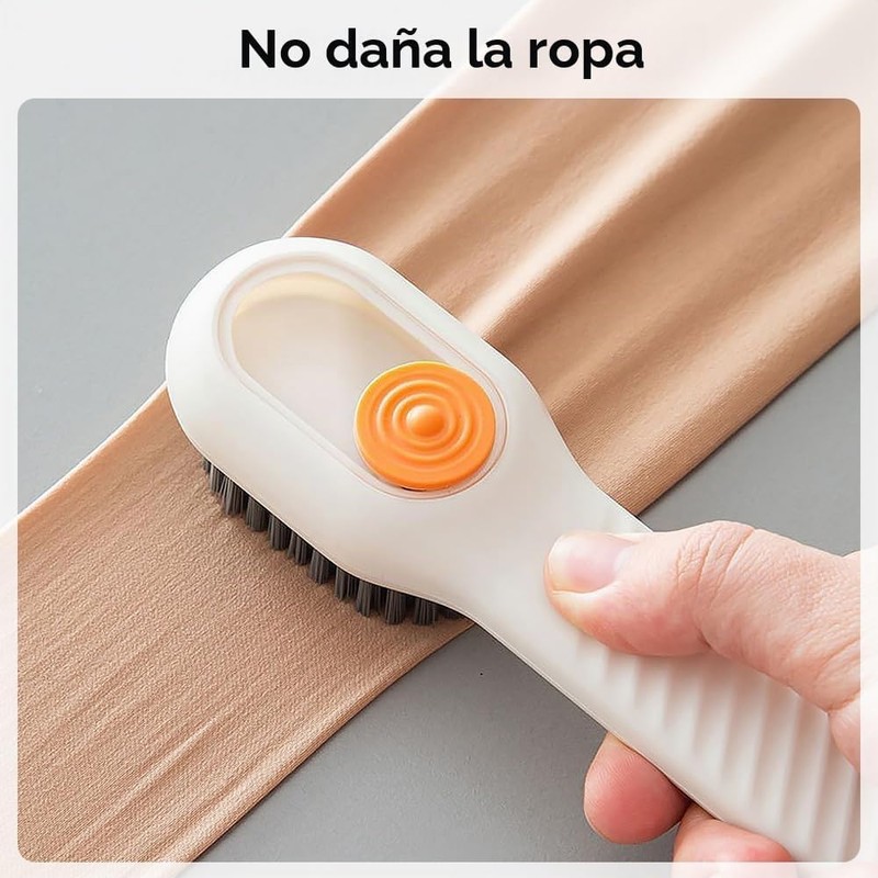 Cepillo para Zapatos Dispensador de Jabón 2 en 1 Multiusos
