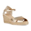 Geox Girls' D Gelsa Low A Wedge Sandal, Gold, 39