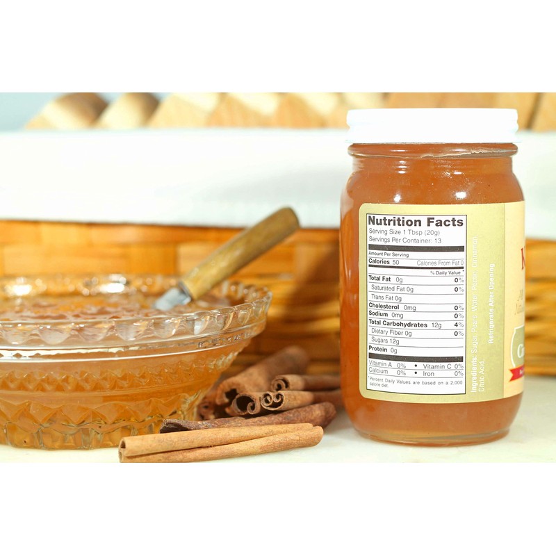 Kauffman Orchards Cinnamon Pear Jam, All Natural, No Preservatives, 9