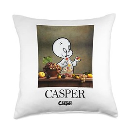 Casper The Friendly Ghost Hungry Painting Throw Pillow
