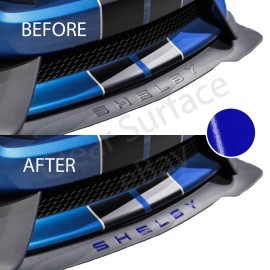 ClearSurface Front Splitter Decal Fits Ford Mustang Shelby GT350 2015 2016 2017 2018 2019 - Blue