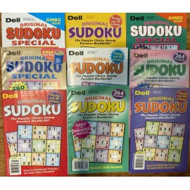 Lot of 6 Dell Penny Press Original Sudoku Puzzle Books **UNSORTED**