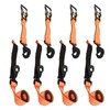 4 Pack Orange General Axle Tie Down Combo Strap with