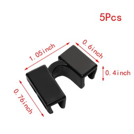 Pocoxll 5 Pairs Chopsticks Set for Beginners,Reusable Chopstick Helpers ,Training Chopsticks for Easy Learning(Black)