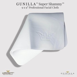 GUNILLA - Paño facial súper Shammy profesional, ultra suave, limpieza facial suave, eliminación de maquillaje, todo tipo de piel, reutilizable, ideal para adultos y bebés y piel sensible, 9 x 9