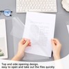 30 Packs Plastic Folders Clear Plastic Wallets A4 Plastic Sleeves,