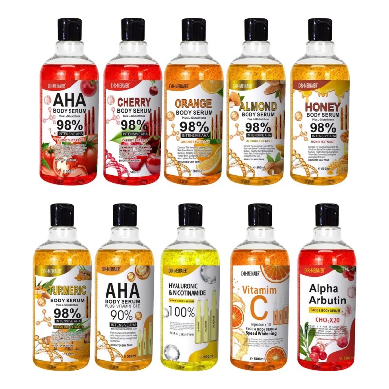 500ml Vitamin C Aha Serum Nicotinamide Hyaluronic& Face