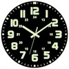 RIUKASIN Vinyl Record Luminous Clock, 12 inch Silent Non Ticking