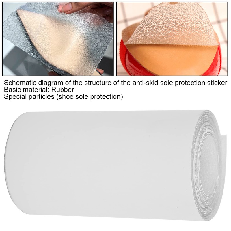 Protector de Suela para Zapatos, Almohadillas Autoadhesivas Transparentes de 3,9