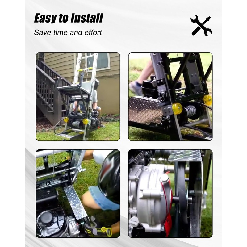 TP250 51" V Ladder Hoist Drive Belts Fit for TranzSporter