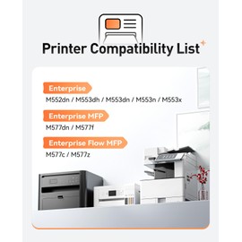 508X 508A Toner Cartridge Set 4-Pack Replacement for HP 508X CF360X CF361X CF362X CF363X Compatible with HP Color Laserjet Enterprise M553 M552 MFP M577 Series Printer (Black, Cyan, Magenta, Yellow)