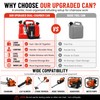 Dual-Chamber Chainsaw Fuel and Bar Oil Can, Portable 2-in-1 Refueling