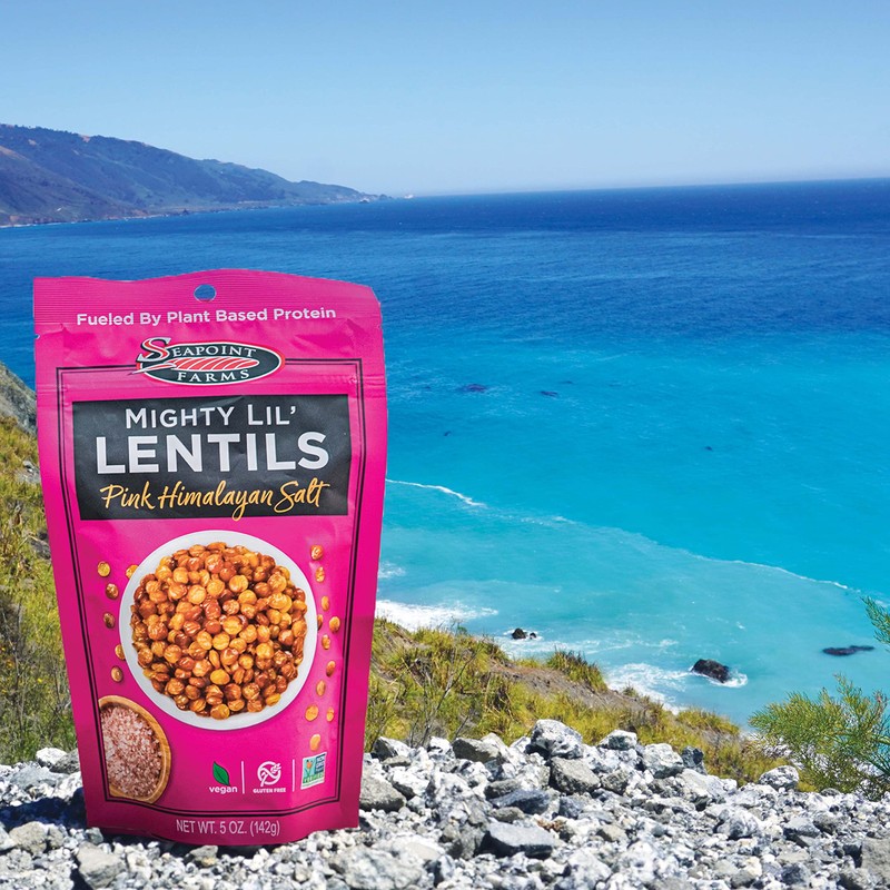 Seapoint Farms Mighty Lil’ Lentils, Pink Himalayan Salt, Plant Based